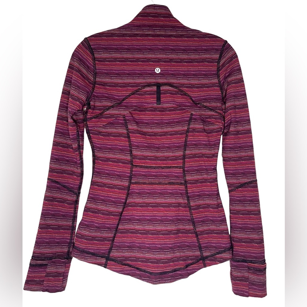 Lululemon Define Jacket  Size 4 Full Zip Space Dye Twist Regal Plum Alarming